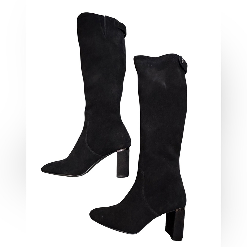 Alfani Faux Black Suede Over-the-Knee Boots Size 7 NWOT - Picture 4 of 9